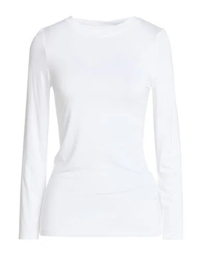 Alpha Studio Woman T-shirt White Size 14 Viscose, Elastane