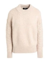 Alpha Studio Woman Sweater Beige Size 6 Alpaca Wool, Polyamide, Wool In Beige