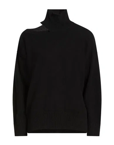 Alpha Studio Woman Turtleneck Black Size 10 Geelong Wool