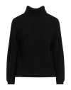 Alpha Studio Woman Turtleneck Black Size 10 Merino Wool