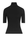 Alpha Studio Woman Turtleneck Black Size 10 Merino Wool