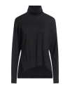Alpha Studio Woman Turtleneck Black Size 10 Merino Wool