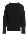 Alpha Studio Woman Turtleneck Black Size 12 Merino Wool