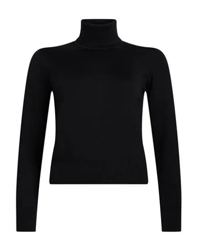 Alpha Studio Woman Turtleneck Black Size 12 Merino Wool