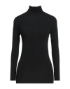 Alpha Studio Woman Turtleneck Black Size 12 Viscose, Elastane