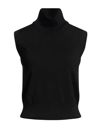 Alpha Studio Woman Turtleneck Black Size 12 Wool