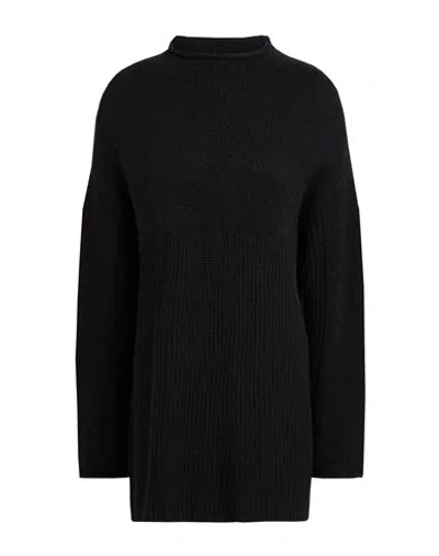 Alpha Studio Woman Turtleneck Black Size 10 Alpaca Wool, Polyamide, Wool, Recycled Cashmere