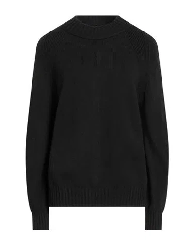 Alpha Studio Woman Turtleneck Black Size 6 Wool, Polypropylene