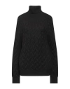 Alpha Studio Woman Turtleneck Black Size 8 Acrylic, Alpaca Wool, Wool