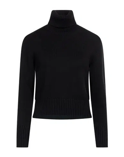 Alpha Studio Woman Turtleneck Black Size 8 Merino Wool