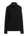 Alpha Studio Woman Turtleneck Black Size 8 Recycled Wool, Viscose, Polyamide, Cashmere