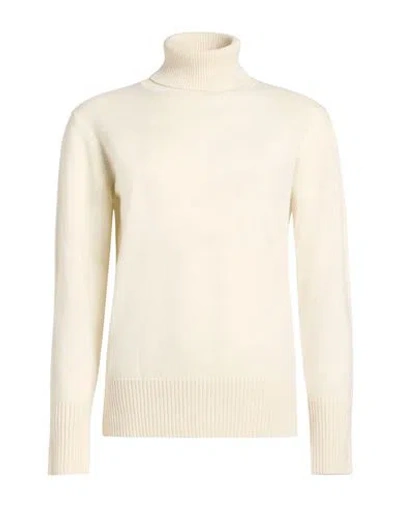 Alpha Studio Woman Turtleneck Cream Size 2 Cashmere In White