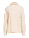 Alpha Studio Woman Turtleneck Cream Size 8 Wool, Viscose, Polyamide, Cashmere In White