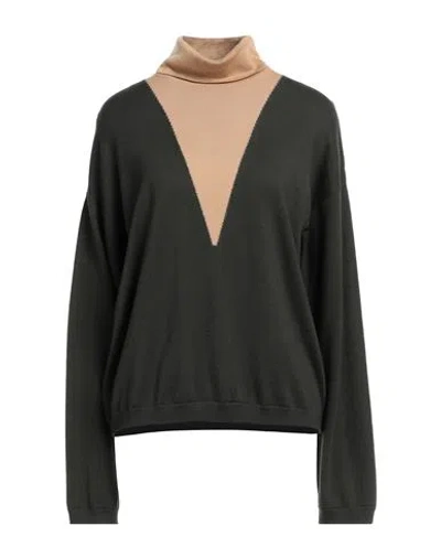 Alpha Studio Turtlenecks In Green