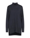 Alpha Studio Woman Turtleneck Dark Purple Size 8 Merino Wool In Purple