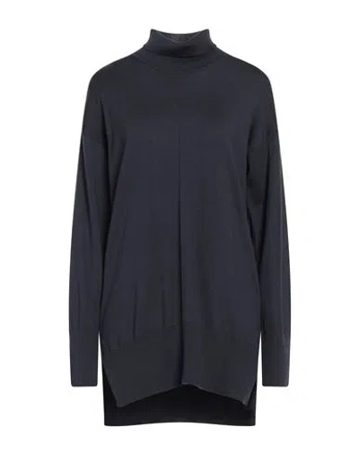 Alpha Studio Woman Turtleneck Dark Purple Size 8 Merino Wool