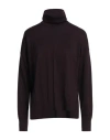 Alpha Studio Woman Turtleneck Deep Purple Size 10 Merino Wool