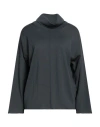 Alpha Studio Woman Turtleneck Grey Size 12 Merino Wool