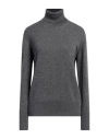 Alpha Studio Woman Turtleneck Grey Size 12 Wool, Cashmere In Grey