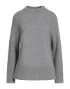 Alpha Studio Woman Turtleneck Grey Size 12 Wool, Viscose, Polyamide, Cashmere