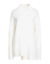 Alpha Studio Woman Turtleneck Ivory Size 10 Wool, Viscose, Polyamide, Cashmere In White