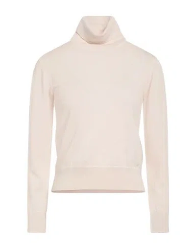 Alpha Studio Woman Turtleneck Ivory Size 12 Merino Wool In Neutral