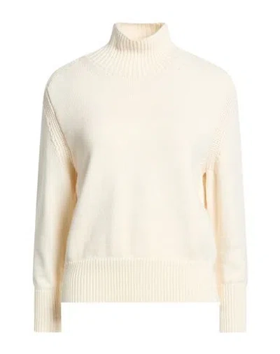 Alpha Studio Woman Turtleneck Ivory Size 4 Cotton, Polyamide In White