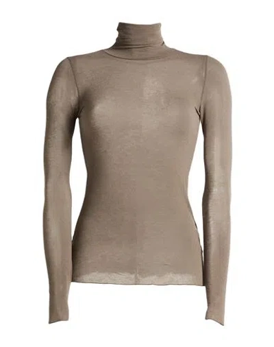 Alpha Studio Woman Turtleneck Khaki Size 12 Viscose, Polyamide, Cashmere, Elastane