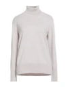 Alpha Studio Woman Turtleneck Light Grey Size 10 Cashmere