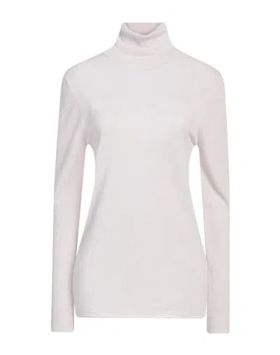 Alpha Studio Woman Turtleneck Light Grey Size 10 Merino Wool