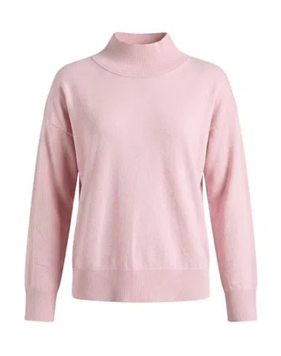 Alpha Studio Woman Turtleneck Light Pink Size 10 Recycled Wool, Ecovero Viscose, Recycled Polyamide,