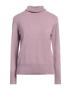 Alpha Studio Woman Turtleneck Lilac Size 10 Cashmere In Purple