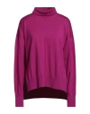 Alpha Studio Woman Sweater Mauve Size 10 Merino Wool In Purple