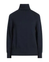 Alpha Studio Woman Turtleneck Midnight Blue Size 10 Wool, Polypropylene In Blue