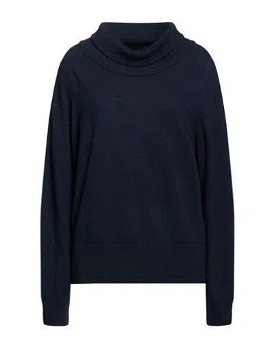 Alpha Studio Woman Turtleneck Midnight Blue Size 10 Wool, Viscose, Polyamide, Cashmere