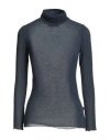 Alpha Studio Woman Turtleneck Midnight Blue Size 12 Viscose, Polyamide, Cashmere, Elastane