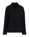 Alpha Studio Woman Turtleneck Midnight Blue Size 14 Merino Wool