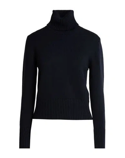 Alpha Studio Woman Turtleneck Midnight Blue Size 4 Merino Wool