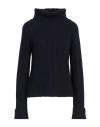 Alpha Studio Woman Turtleneck Midnight Blue Size 4 Wool, Cashmere