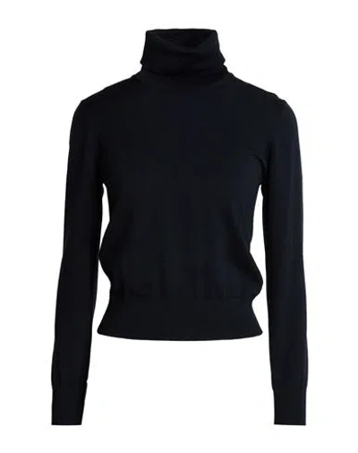 Alpha Studio Woman Turtleneck Midnight Blue Size 6 Merino Wool
