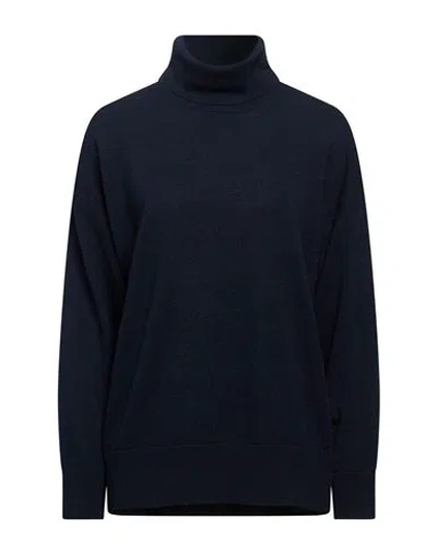 Alpha Studio Woman Turtleneck Midnight Blue Size 8 Wool, Viscose, Polyamide, Cashmere
