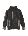 Alpha Studio Woman Turtleneck Navy Size 8 Wool, Recycled Polyamide, Alpaca Wool In Gray