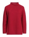 Alpha Studio Woman Turtleneck Red Size 12 Wool In Red
