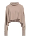 Alpha Studio Woman Turtleneck Sand Size Onesize Recycled Wool, Viscose, Recycled Polyamide, Recycled