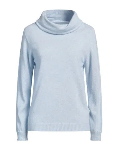 ALPHA STUDIO ALPHA STUDIO WOMAN TURTLENECK SKY BLUE SIZE 6 RECYCLED WOOL, ECOVERO VISCOSE, POLYAMIDE, RECYCLED CA 