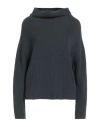Alpha Studio Woman Turtleneck Slate Blue Size 8 Wool