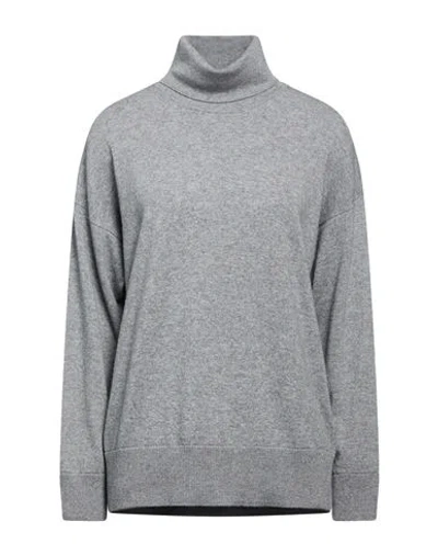 Alpha Studio Woman Turtleneck Taupe Size 8 Wool, Viscose, Polyamide, Cashmere In Grey