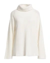 Alpha Studio Woman Turtleneck White Size 6 Recycled Wool, Viscose, Polyamide, Cashmere
