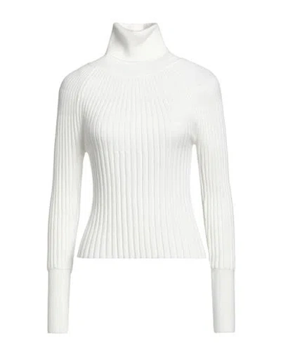 Alpha Studio Woman Turtleneck White Size 8 Viscose, Polyester, Polyamide In White