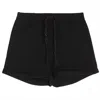 Alpha Studio Women's High Waist Shorts In Black In Black
